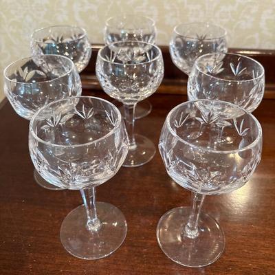 Crystal wine glasses