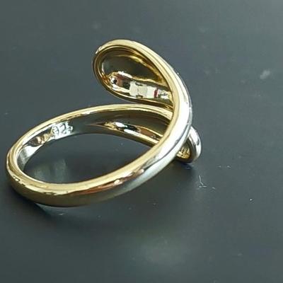 18kt Gold Overlay sterling silver