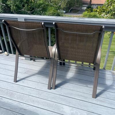 Glass Top Patio Table & Two Chairs (BD-MG)