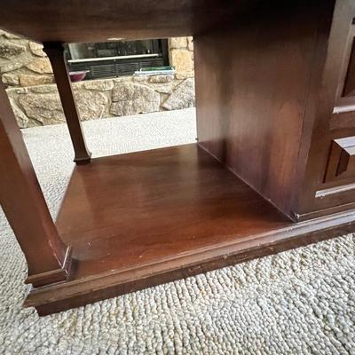 Wooden Coffee Table With Storage (LR-RG)