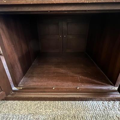 Wooden Coffee Table With Storage (LR-RG)