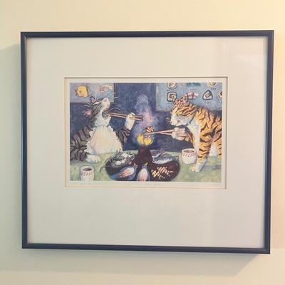 “Purr Purr Platter” Signed/Numbered Jonathan Heath Print (LR-RG)