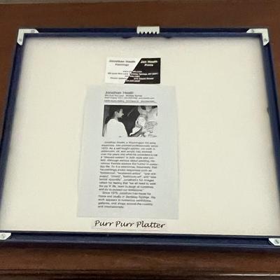 “Purr Purr Platter” Signed/Numbered Jonathan Heath Print (LR-RG)