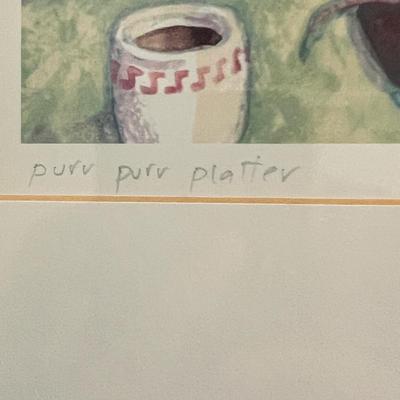 “Purr Purr Platter” Signed/Numbered Jonathan Heath Print (LR-RG)