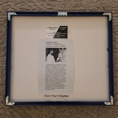 “Purr Purr Platter” Signed/Numbered Jonathan Heath Print (LR-RG)
