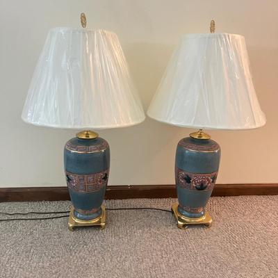 Two Ceramic Table Lamps (PB-MG)
