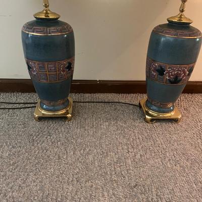 Two Ceramic Table Lamps (PB-MG)