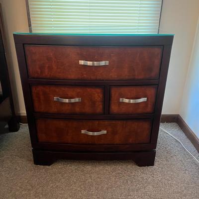 Pair of Four Drawer Nightstands (PB-MG)