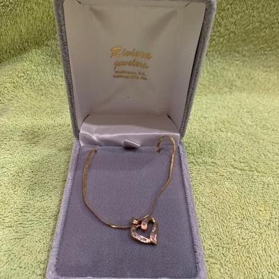 14k Gold 20” Necklace & Heart Pendant 4.1 grams