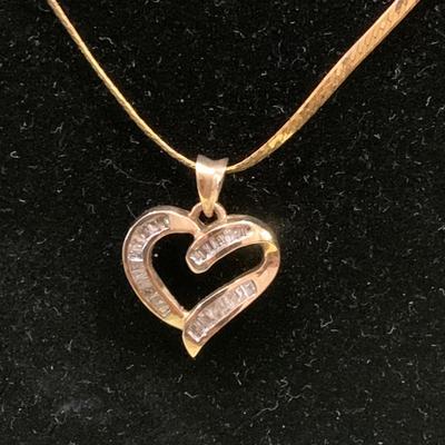 14k Gold 20” Necklace & Heart Pendant 4.1 grams