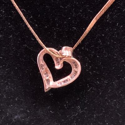 14k Gold 20” Necklace & Heart Pendant 4.1 grams