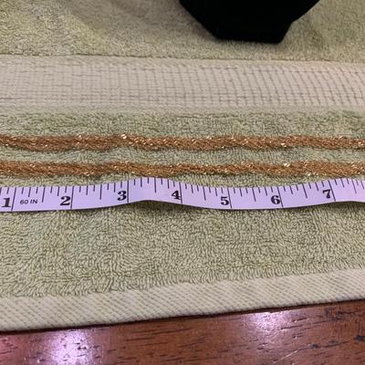 14k Multi Strand Yellow Gold 18” Necklace 6.2 grams