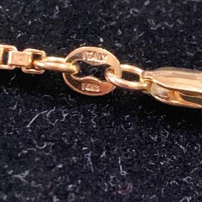14k Gold 20” Necklace - 6.2 grams