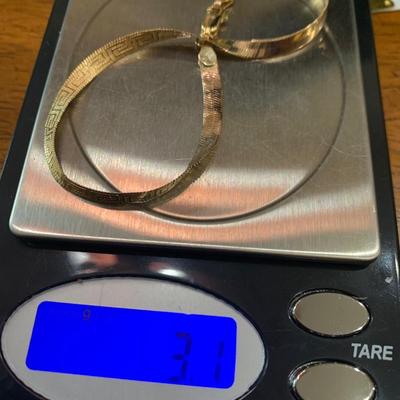 8” Yellow Gold Bracelet 14k/10k - 3.1 grams