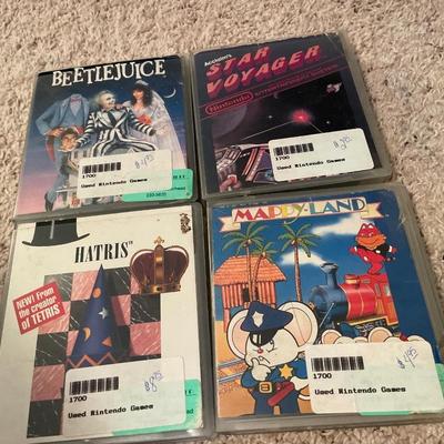 Vintage used Nintendo games