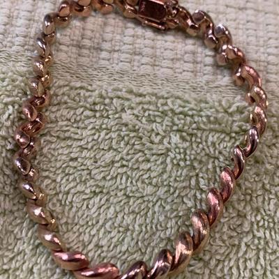 Heavy 8” Yellow Gold 14k Bracelet - 15.3 grams