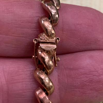Heavy 8” Yellow Gold 14k Bracelet - 15.3 grams