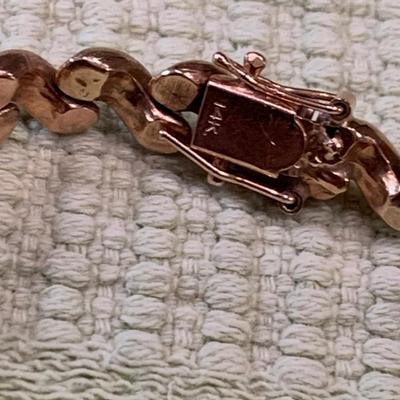 Heavy 8” Yellow Gold 14k Bracelet - 15.3 grams