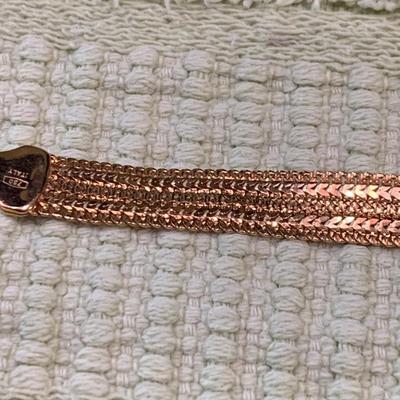 Beautiful 18k Yellow Gold 7” Bracelet - 7.5 grams