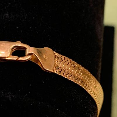 Beautiful 18k Yellow Gold 7” Bracelet - 7.5 grams
