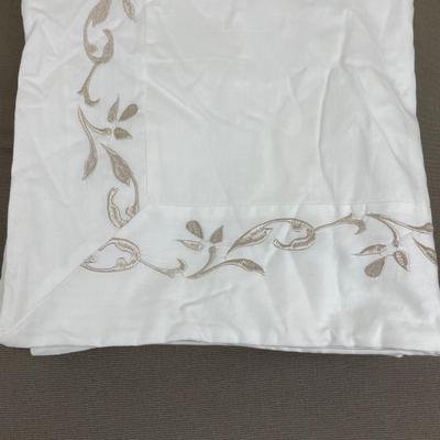 2 Euro Shams with Embroidery