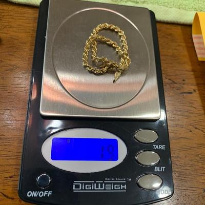 14k Yellow Gold Bracelet & Necklace
