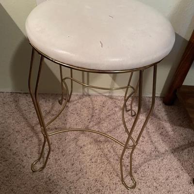 Polar Express book and white stool