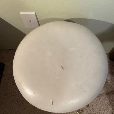 Polar Express book and white stool