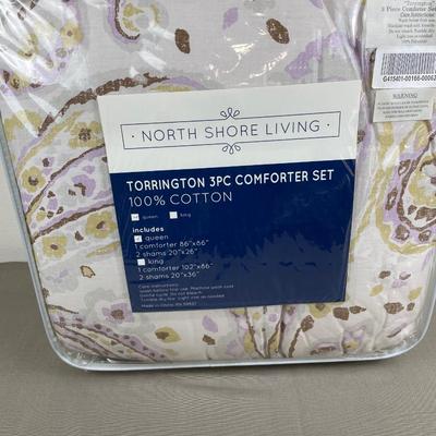 New Queen 3 Piece Comforter Set Lot B
