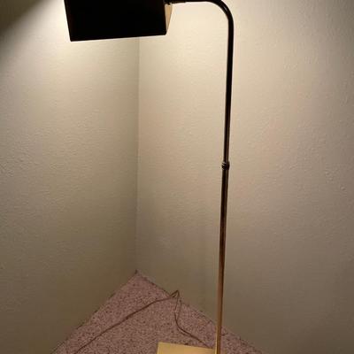 Brass floor lamp