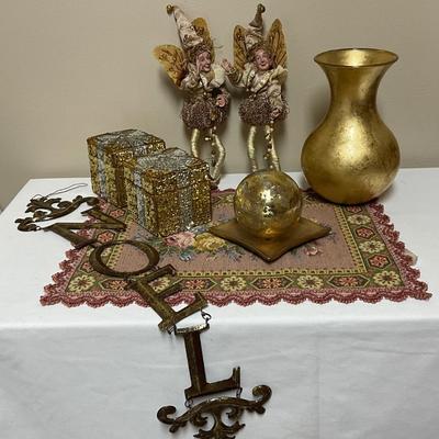 Christmas with Gold/pink