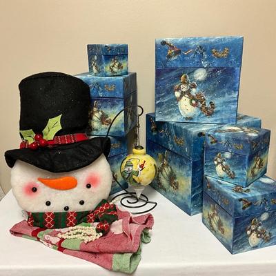 Snowman collection, Boxes, Xmas bulb