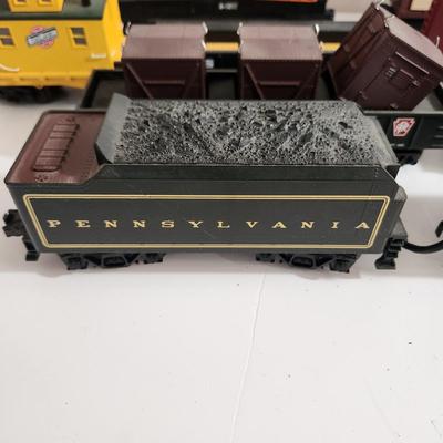 Pennsylvania Railroad 5446 locomotive and Cars