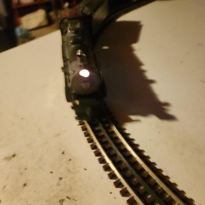 Pennsylvania Railroad 5446 locomotive and Cars