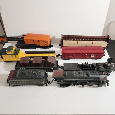 Pennsylvania Railroad 5446 locomotive and Cars