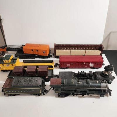 Pennsylvania Railroad 5446 locomotive and Cars
