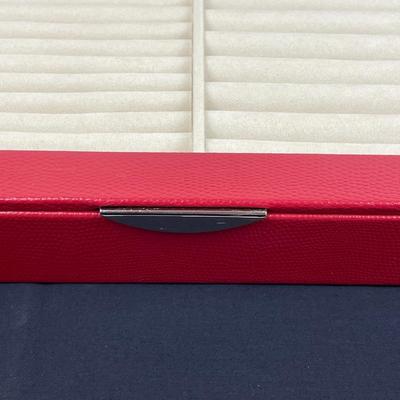 Wolf London Leather Ring Storage Tray Red New!