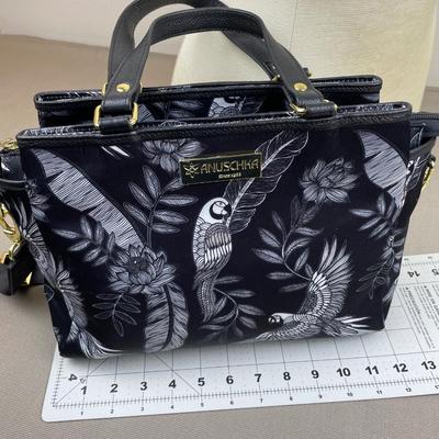 Anuschka Wanderlust Handbag Jungle Macaws NWOT
