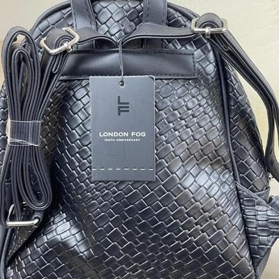London Fog Black Backpack NWT
