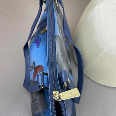 Anuschka Hand-painted Leather Elephant Tote New!