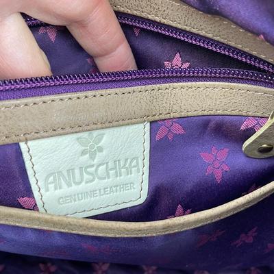 Anuschka Hand-painted Leather Elephant Tote New!