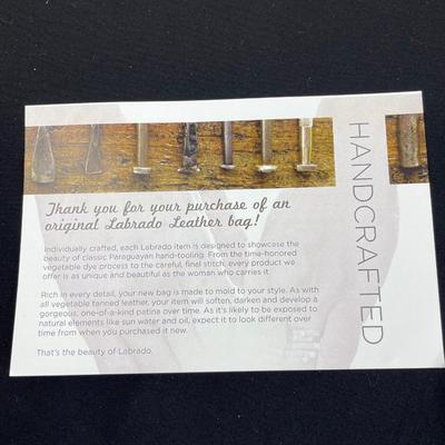 Labrado Tooled Leather Wallet with Wristlet Strap New!