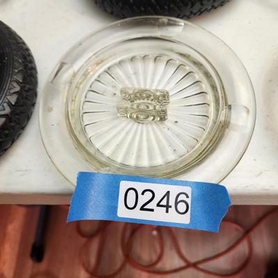Vintage Glassware Collection Ashtrays