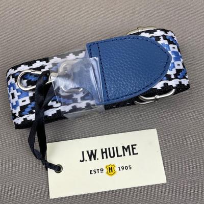 J.W. Hulme Guitar/Purse Strap Blue and White New!