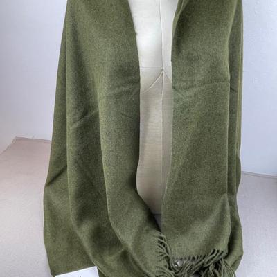Halston Olive Green Scarf / Wrap NWT