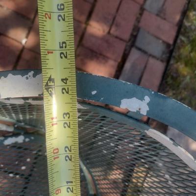 Vintage Wrought Metal Mesh Design Garden Chair