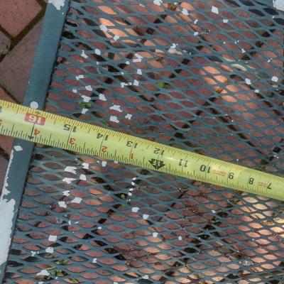 Vintage Wrought Metal Mesh Design Garden Chair