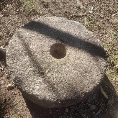 Large Antique Granite Grind or Mill Stone Choice A