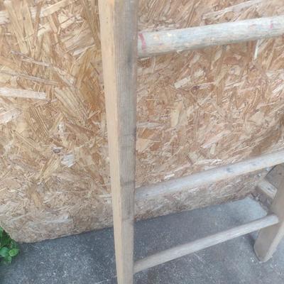 Vintage Wood Loft Ladder