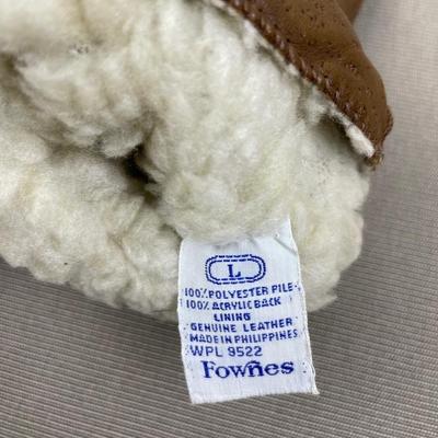 Vintage Leather Gloves Fownes Size Large